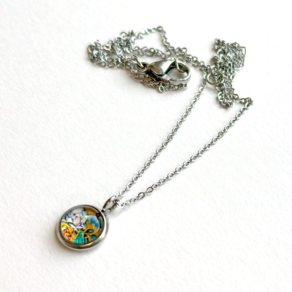 Dainty Necklace - Vintage Floral