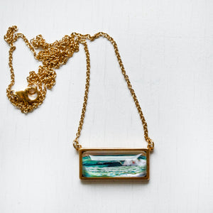 Vintage Seascape - Bar Necklace