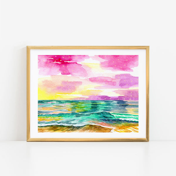 Watercolor Ocean I