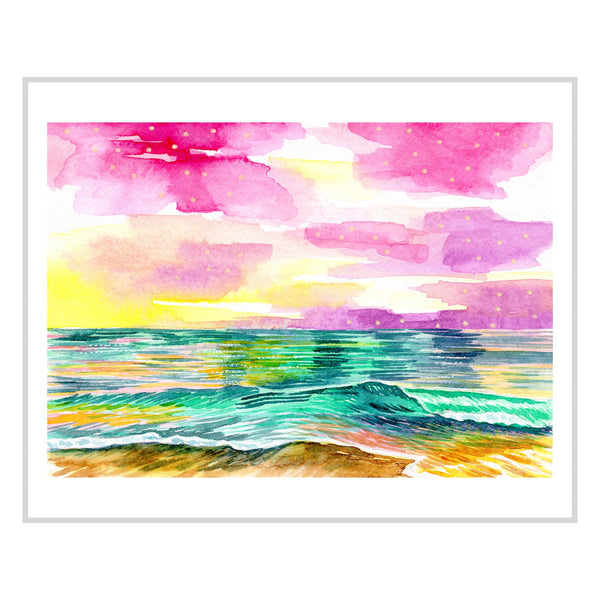 Watercolor Ocean I