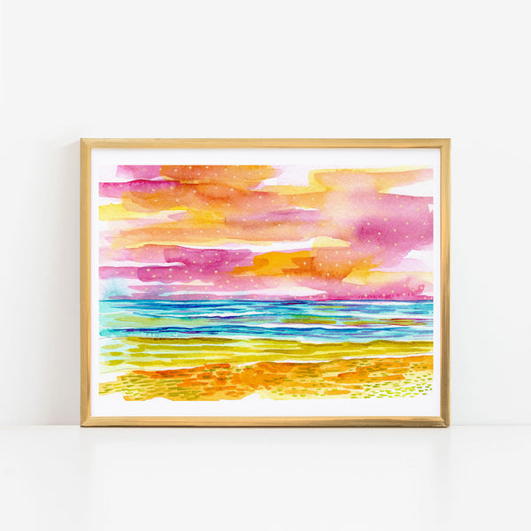 Watercolor Ocean IV