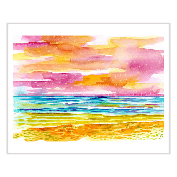 Watercolor Ocean IV
