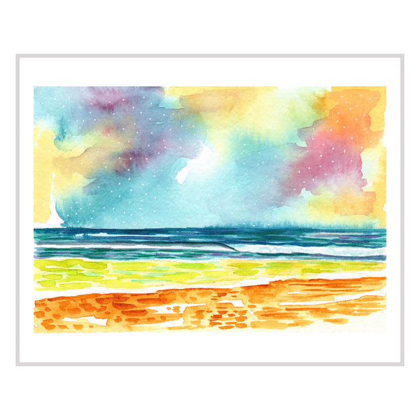 Watercolor Ocean V