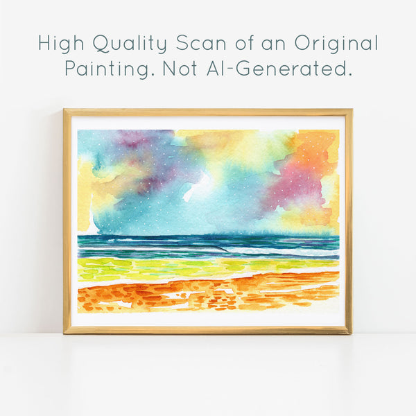 Watercolor Ocean V
