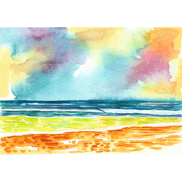 Watercolor Ocean V