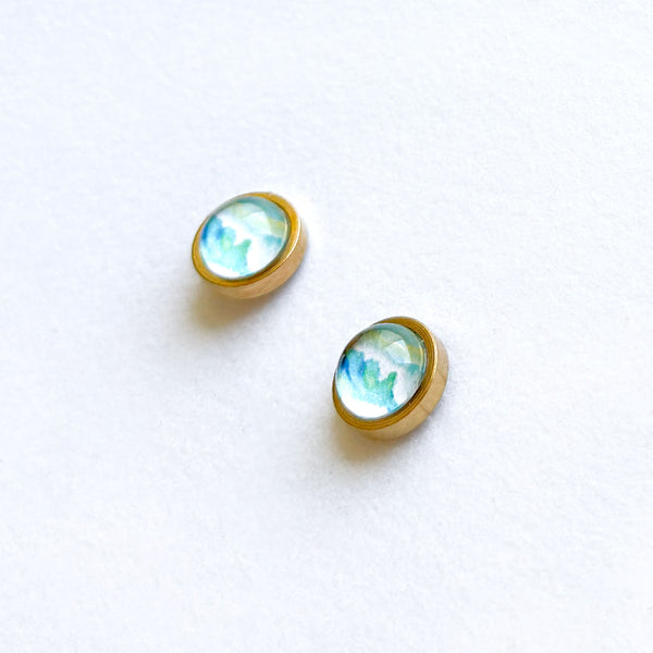 Wave 2.8 - Stainless Steel Stud Earrings