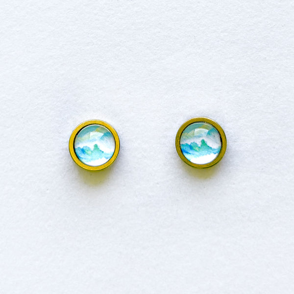 Wave 2.8 - Stainless Steel Stud Earrings