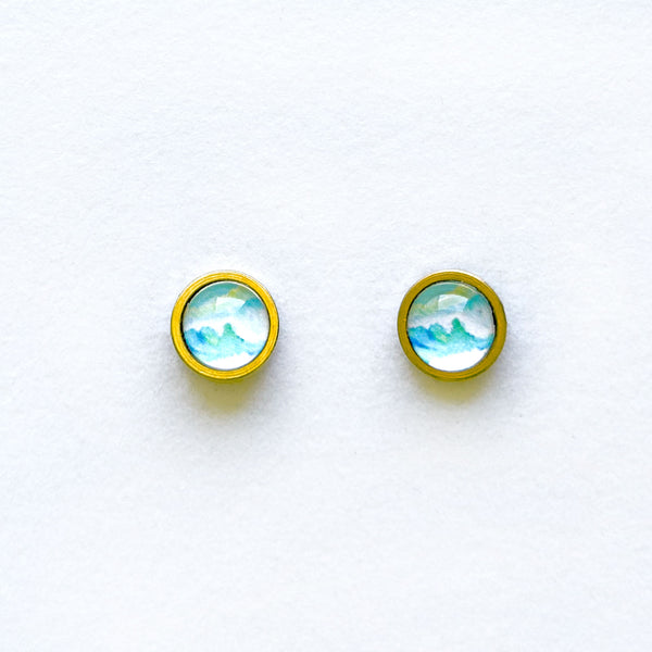 Wave 2.8 - Stainless Steel Stud Earrings