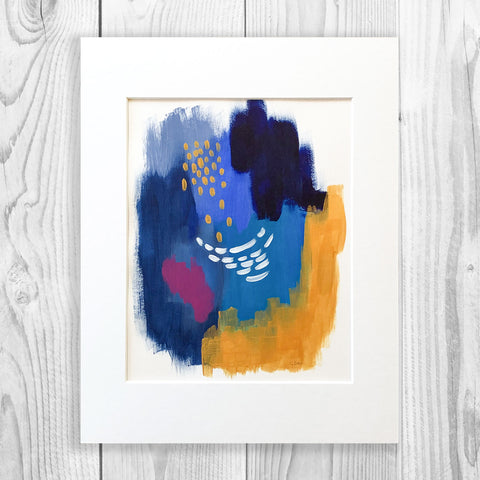 Abstract VIII - Unframed, Matted to Standard Frame Size