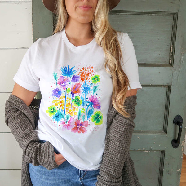 Floral XVI - UNISEX Bella + Canvas Short Sleeve T-Shirt