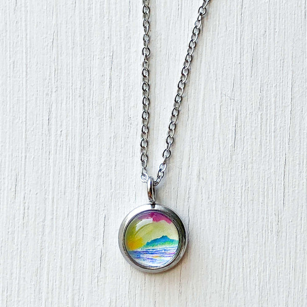 Dainty Necklace - Multicolor Ocean