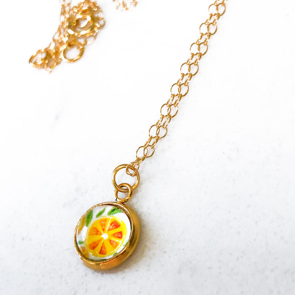 Dainty Necklace - Citrus
