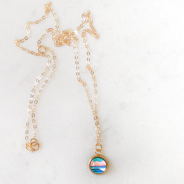 Dainty Necklace - Graphic Seascape I