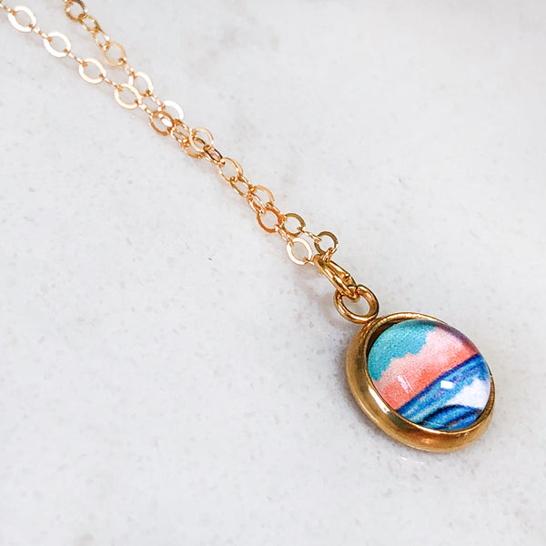 Dainty Necklace - Graphic Seascape I