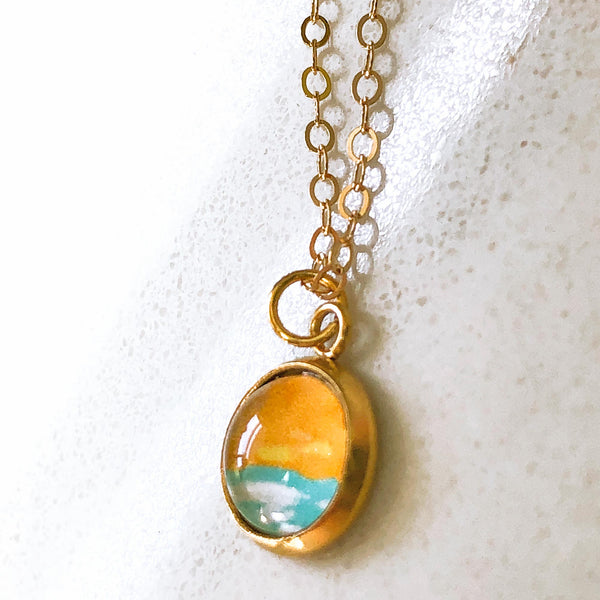 Dainty Necklace - Abstract Seascape V