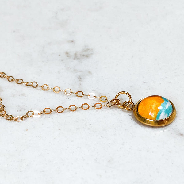 Dainty Necklace - Abstract Seascape V