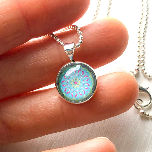 Mandala II - Small Round Necklace