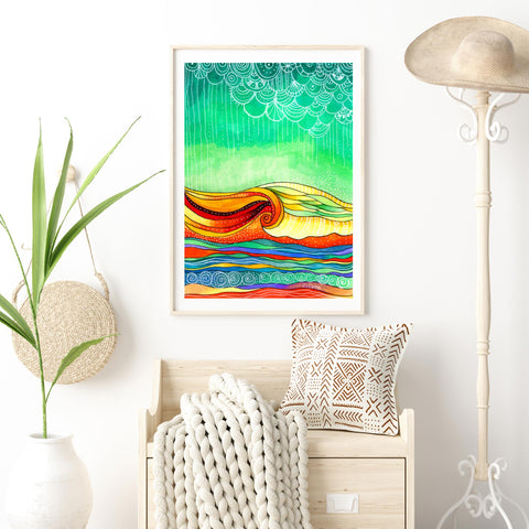 Multicolor Wave - Large Print