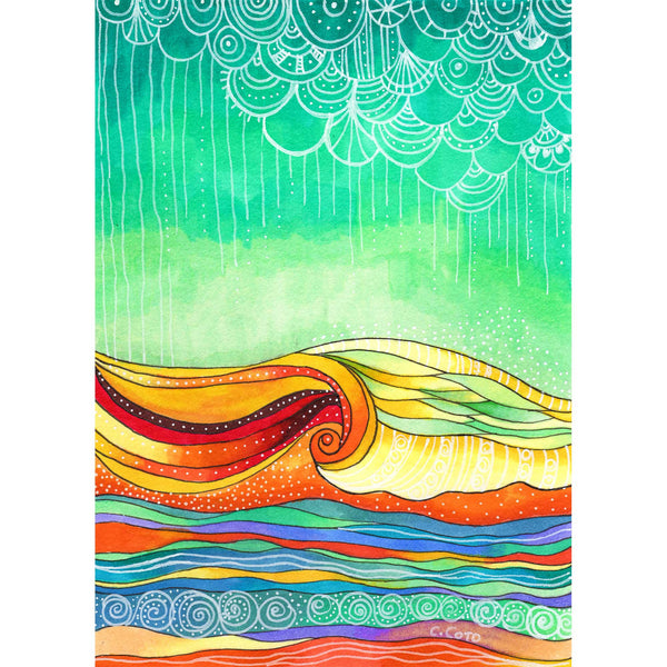 Multicolor Wave - Large Print