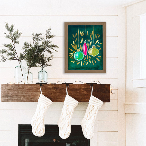 Christmas Ornaments - Art Print
