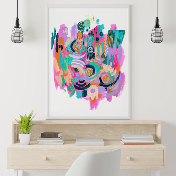 Pink Abstract - Large Print