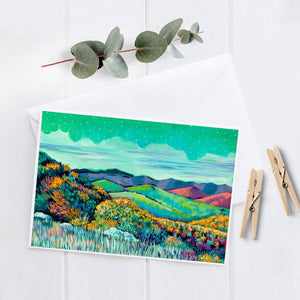 Rainbow Mountains - 5x7 Notecard