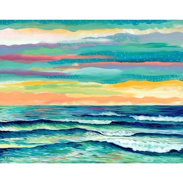 Rainbow Seascape - Large Print