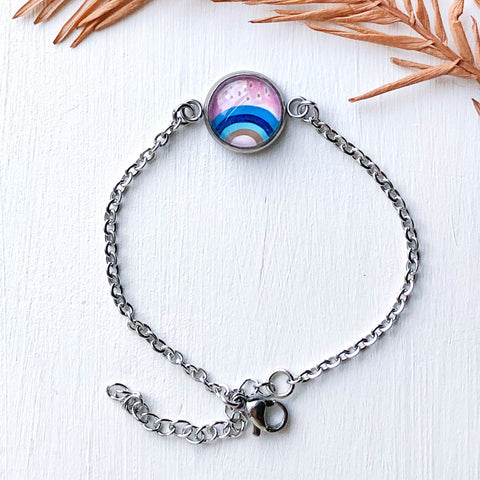Rainbow - Stainless Steel Dainty Bracelet
