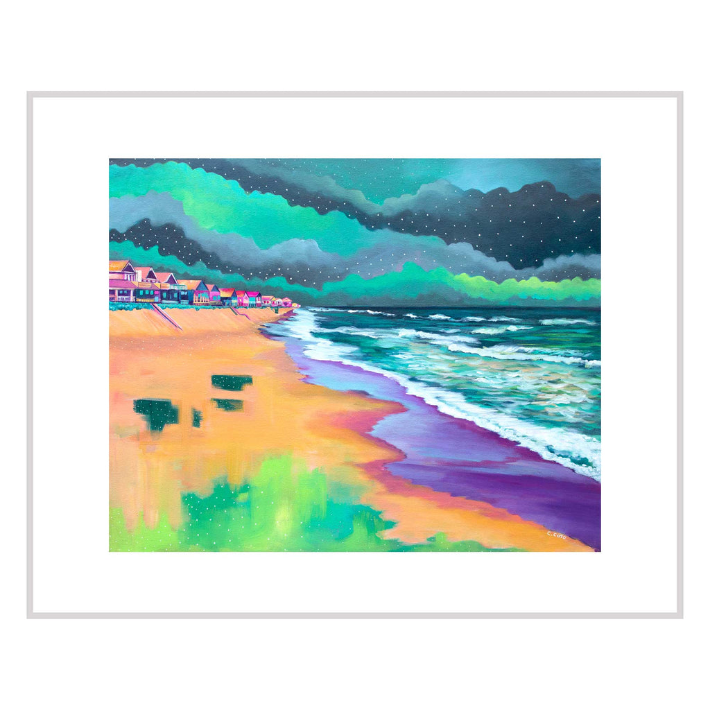 Spring Beach Scene (Outer Banks Inspired Art Print) – Carolina Coto Art