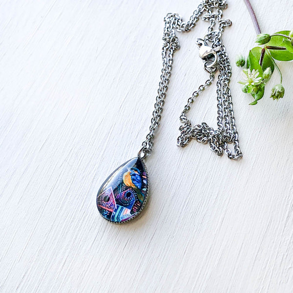 King of the Town - Stainless Steel Teardrop Necklace or Set